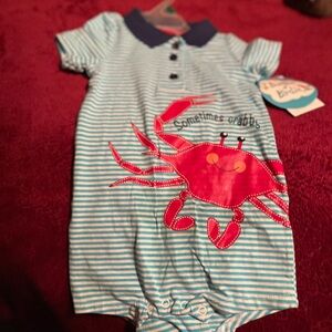 Blue Striped Crab One Piece